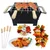 STARCAVE Portable Charcoal Barbeque Grill with 4 Skewers
